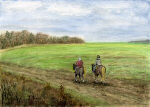 Reiter im Feld