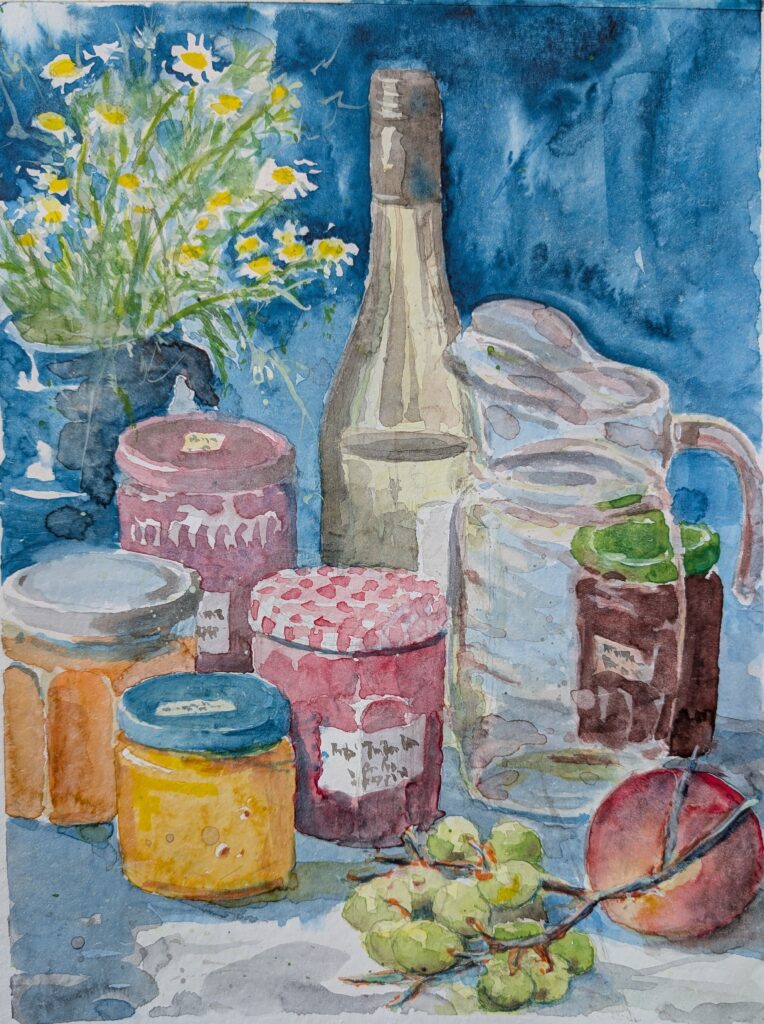 Stilleben mit Marmelade