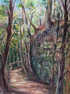 Waldweg am Drachenstich Murnau