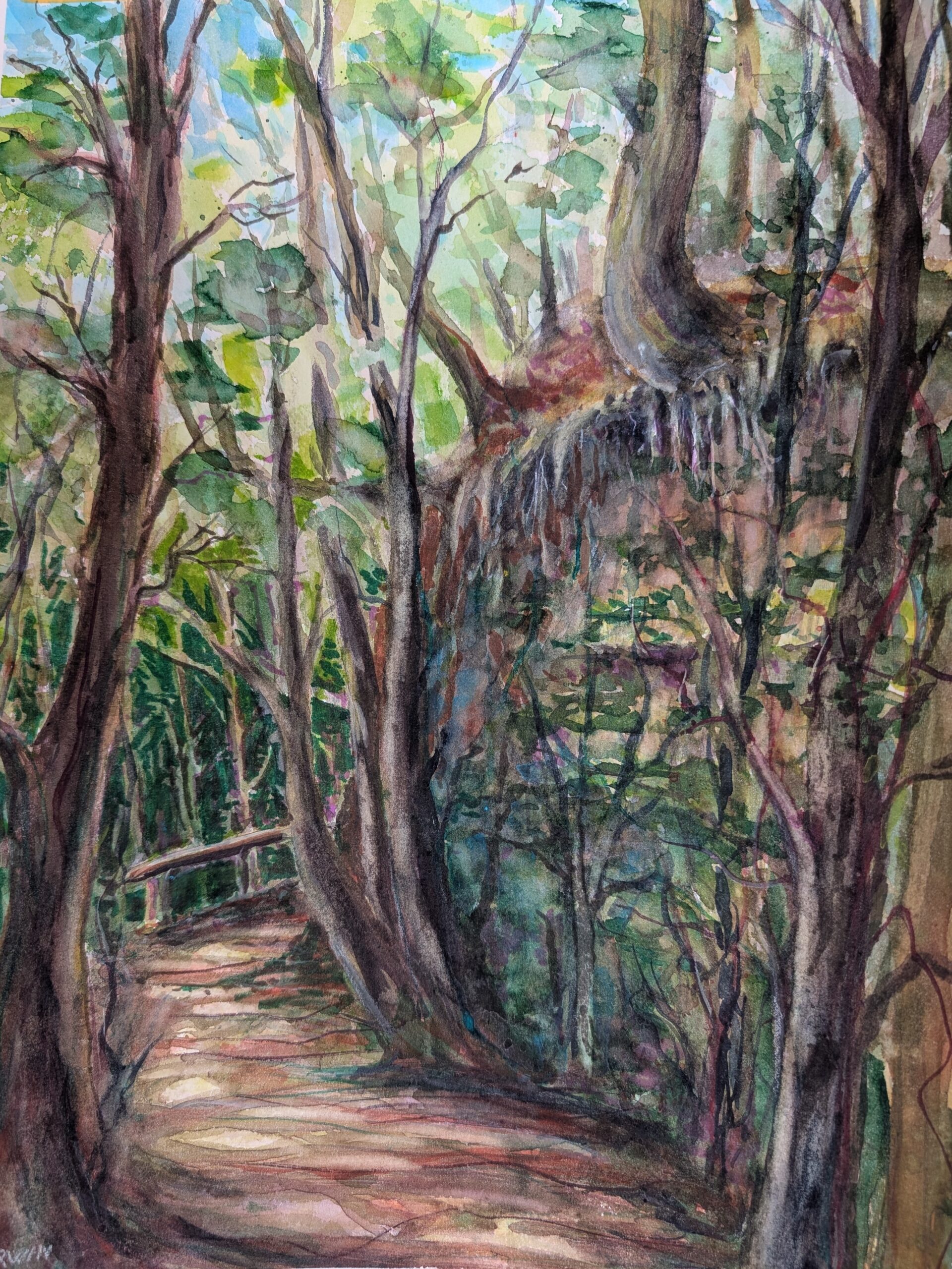 Waldweg am Drachenstich Murnau